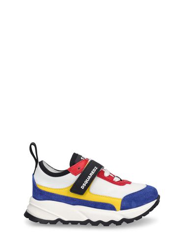 Sneakers De Piel Y Techno Con Correas - DSQUARED2 - Modalova