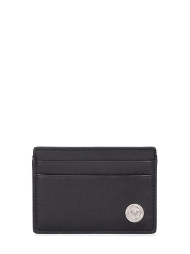 Leather Logo Card Case - VERSACE - Modalova