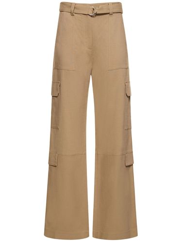 Pantalones Cargo De Viscosa - MSGM - Modalova