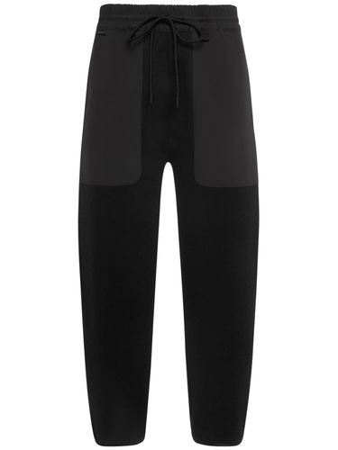 Pantaloni Jogging In Cotone - MONCLER - Modalova