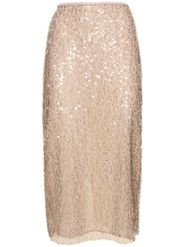 Sequined Midi Skirt - MSGM - Modalova