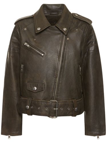 Chaqueta Biker De Piel - STAND STUDIO - Modalova