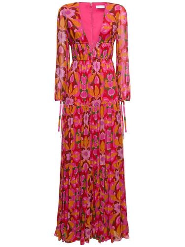 Freya Printed Chiffon Long Dress - BORGO DE NOR - Modalova