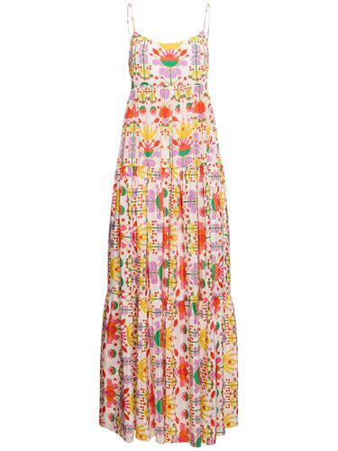 Merle Printed Viscose Crepe Long Dress - BORGO DE NOR - Modalova