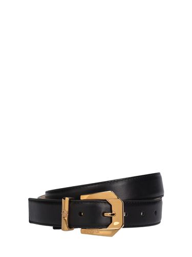 Mm Leather Belt - VERSACE - Modalova