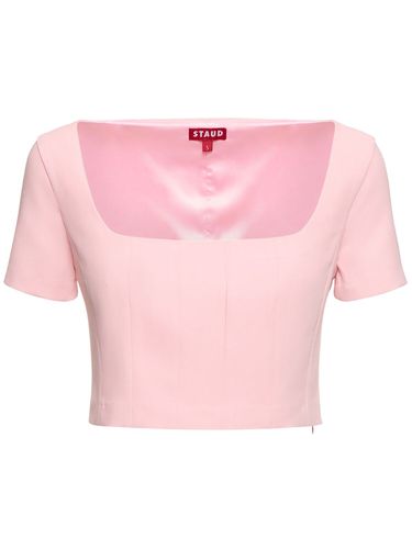 Anya Short Sleeve Crop Top - STAUD - Modalova