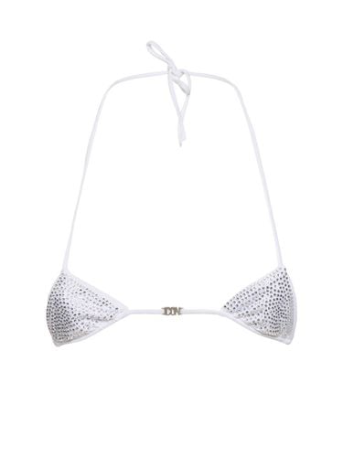 Icon Embellished Lycra Bikini Top - DSQUARED2 - Modalova