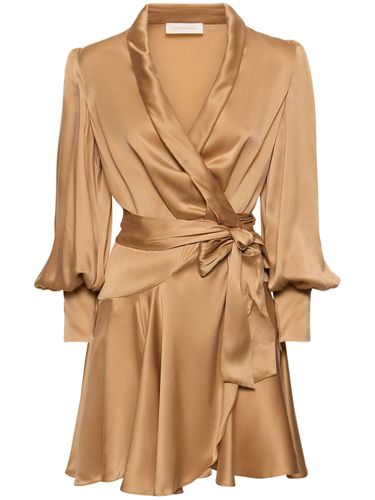 Silk Mini Wrap Dress - ZIMMERMANN - Modalova