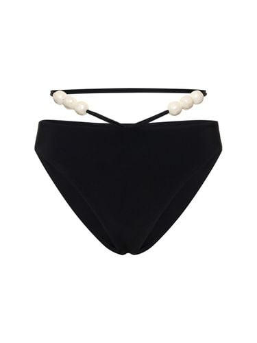 Embellished Jersey Bikini Bottoms - MAGDA BUTRYM - Modalova