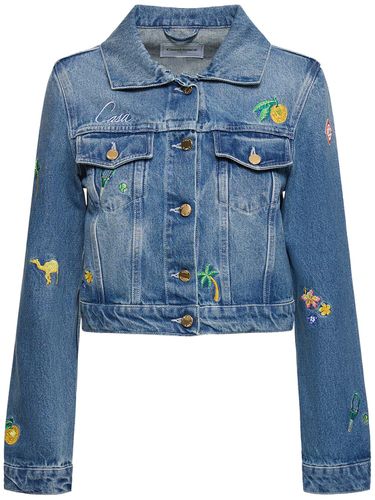 Bestickte Jacke Aus Denim - CASABLANCA - Modalova