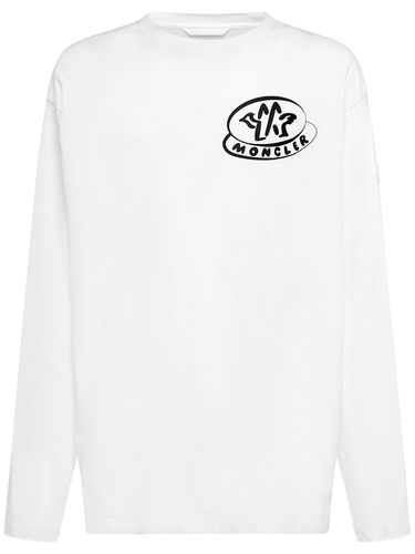 Logo Cotton T-shirt - MONCLER - Modalova