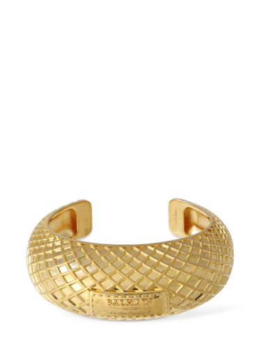 Bracciale Signature Grid In Ottone - BALMAIN - Modalova