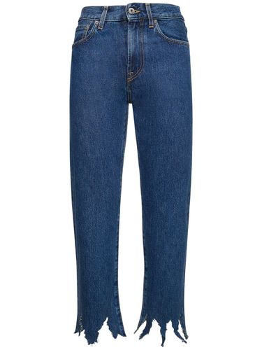 Fringed Denim Cropped Jeans - JW ANDERSON - Modalova