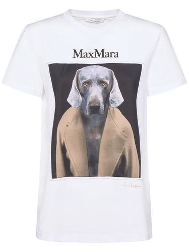 T-shirt Aus Jersey Mit Druck „cipria“ - MAX MARA - Modalova