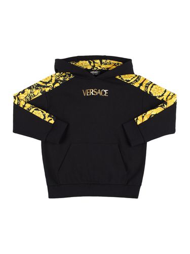 Sweatshirt Mit Kapuze Und Druck - VERSACE - Modalova