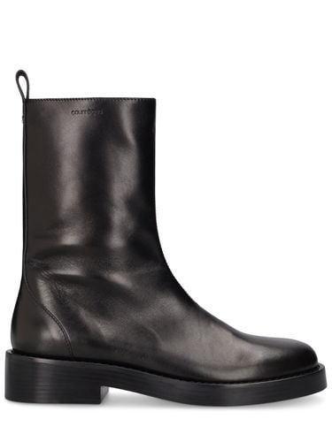 Rider Leather Tall Boots - COURREGES - Modalova