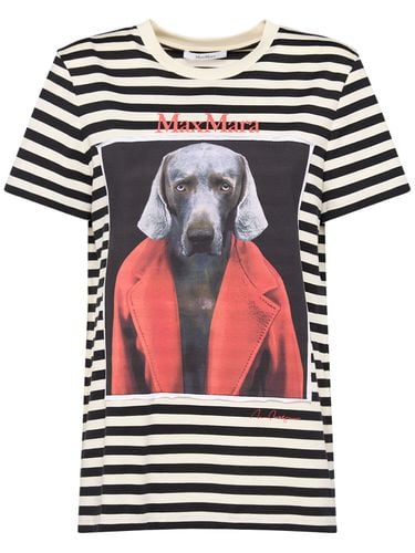 Rosso Printed Striped Jersey T-shirt - MAX MARA - Modalova