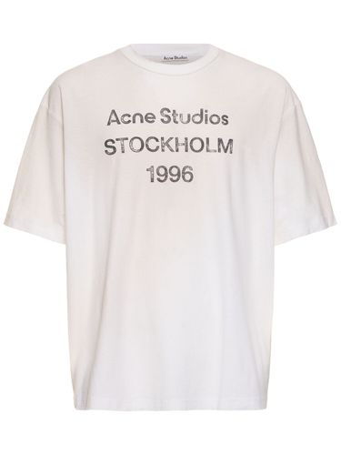 Camiseta De Algodón - ACNE STUDIOS - Modalova