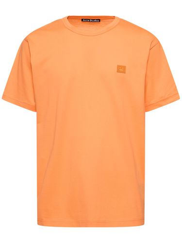 T-shirt Aus Baumwolle Mit Patch „nace“ - ACNE STUDIOS - Modalova