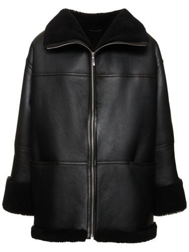 Cappotto In Shearling Con Zip - TOTEME - Modalova