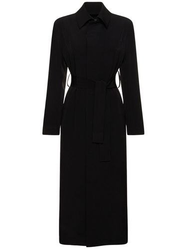 Verziertes Midikleid Aus Crepe De Chine - YOHJI YAMAMOTO - Modalova