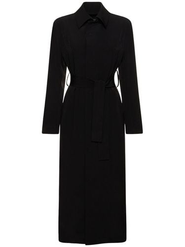 Vestido Midi De Crepé De China Con Botones - YOHJI YAMAMOTO - Modalova