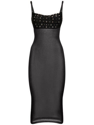 Lurex Knit Midi Dress W/ Crystals - ALESSANDRA RICH - Modalova