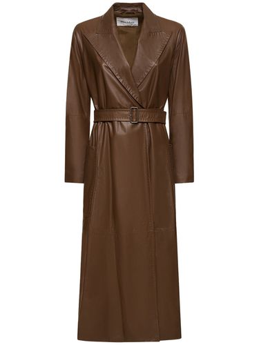 Trench De Piel Con Cinturón - MAX MARA - Modalova