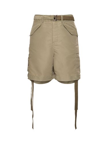 Shorts In Twill Di Nylon - SACAI - Modalova