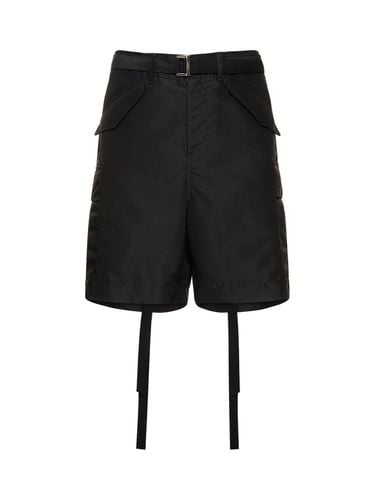 Shorts In Twill Di Nylon - SACAI - Modalova