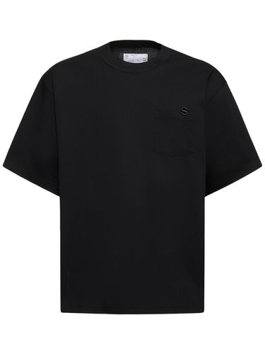 Camiseta De Algodón Jersey - SACAI - Modalova