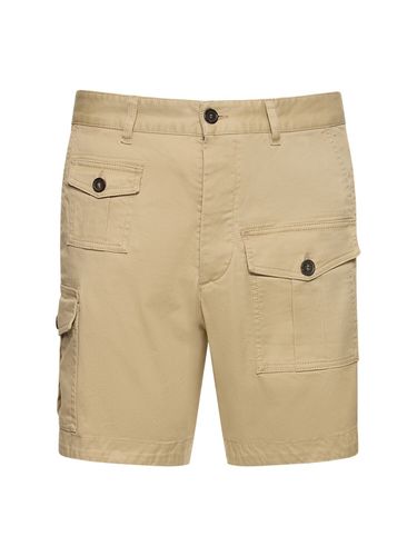 Sexy Cargo Stretch Cotton Shorts - DSQUARED2 - Modalova