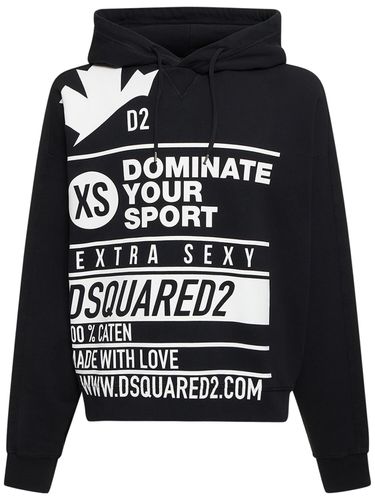 Hoodie Aus Baumwolle Mit Druck „burbs“ - DSQUARED2 - Modalova