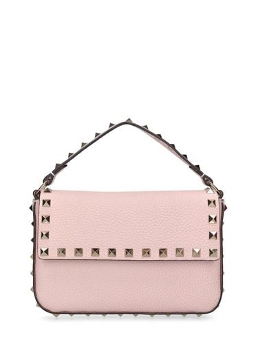 Bolso De Mano Pequeño Rockstud De Piel - VALENTINO GARAVANI - Modalova