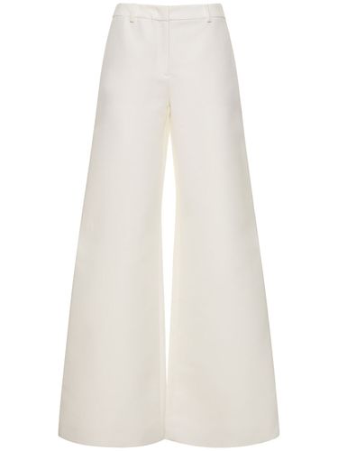 Pantaloni Larghi In Duchesse Di Cotone - MOSCHINO - Modalova