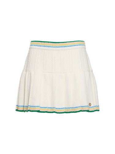 Bouclé Pleated Skirt - CASABLANCA - Modalova