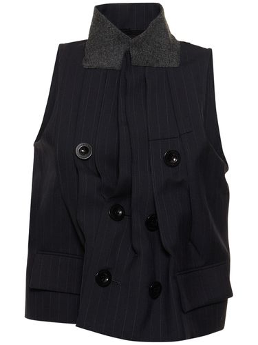 Gilet Doppiopetto Chalk - SACAI - Modalova