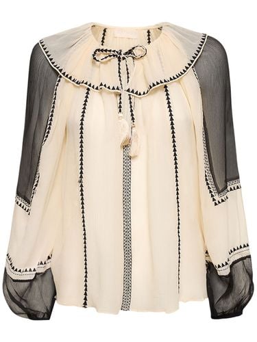 Lenore Silk Shirt - ULLA JOHNSON - Modalova