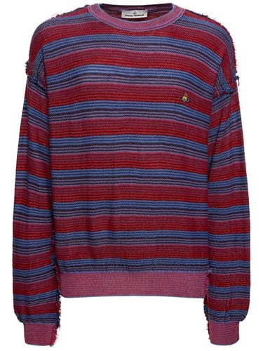 Striped Wool & Silk Knit Sweater - VIVIENNE WESTWOOD - Modalova