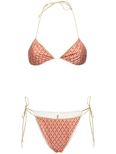 Printed Triangle Bikini - REINA OLGA - Modalova