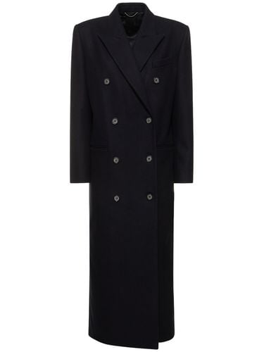 Wool Blend Double Breasted Coat - MAGDA BUTRYM - Modalova