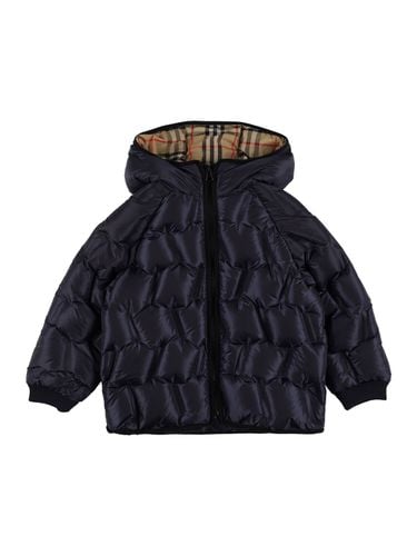 Gefütterte Jacke Aus Nylon - BURBERRY - Modalova