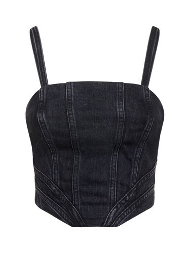 Top Corsetto In Denim - AMIRI - Modalova