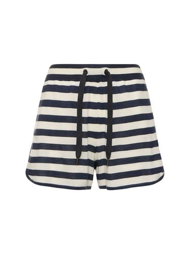 Striped Cashmere & Silk Shorts - BRUNELLO CUCINELLI - Modalova