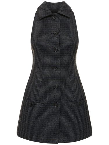 Sleeveless Houndstooth Tech Mini Dress - PHILOSOPHY DI LORENZO SERAFINI - Modalova