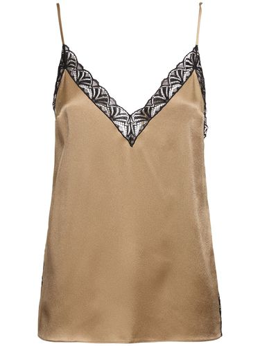 Satin & Lace Camisole Top - ALBERTA FERRETTI - Modalova