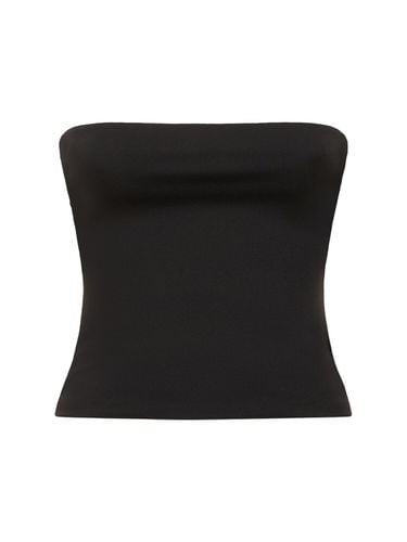 Strapless Opaque Stretch Jersey Top - WARDROBE.NYC - Modalova