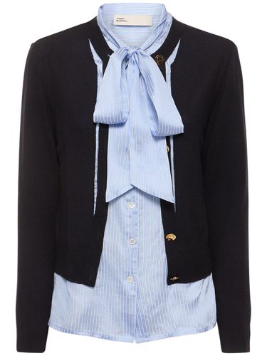 Cutout Buttoned Cardigan - TORY BURCH - Modalova