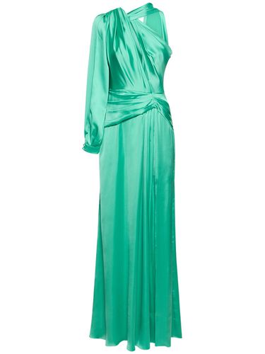 Draped Light Satin One-sleeve Long Dress - ZUHAIR MURAD - Modalova