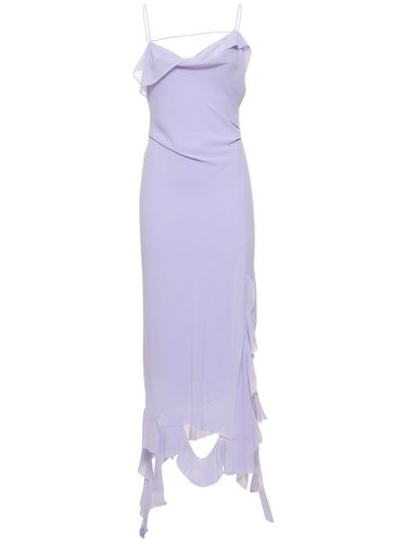 Ruffled Chiffon Long Dress - ACNE STUDIOS - Modalova